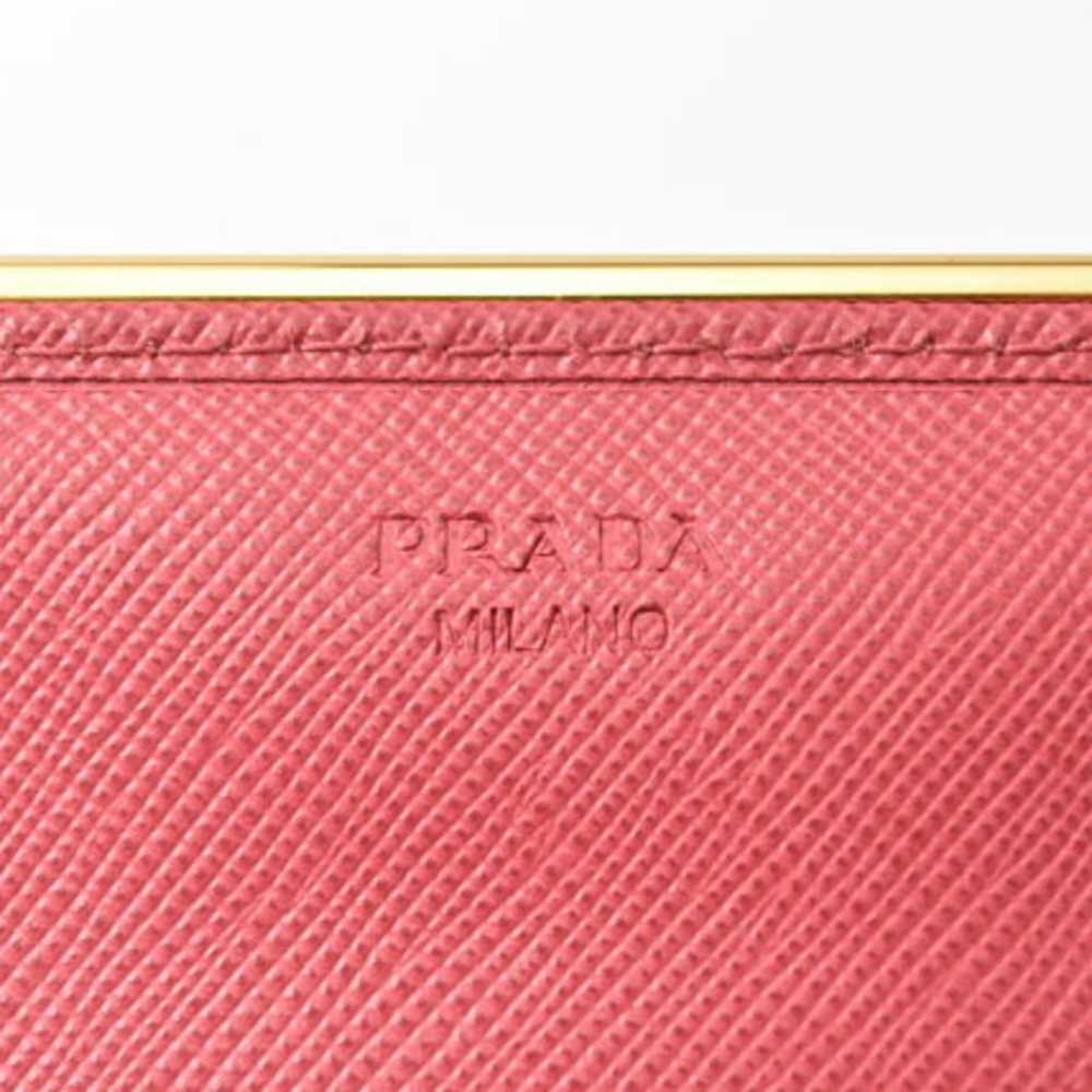 Prada Saffiano Pink Metal Wallet (Pre-Owned) - image 5