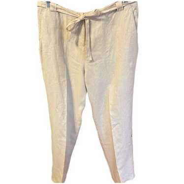 Lord & Taylor Lord and Taylor linen pants 16W crea