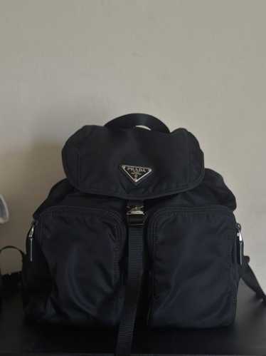 Prada Prada Re-Nylon Black Drawstring Medium Rucks