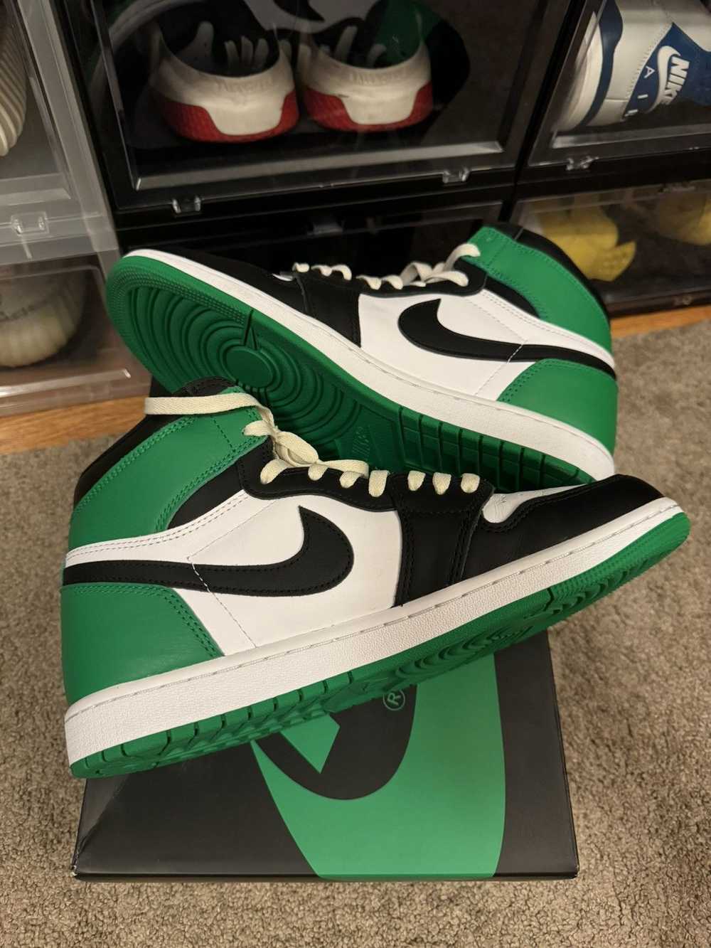 Jordan Brand Jordan 1 High Lucky Green size 10 - image 2