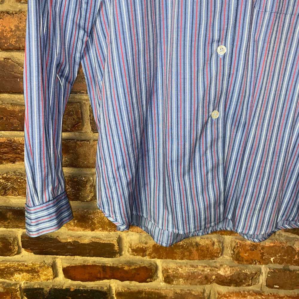 Other Liz Claiborne Sport Blue Red Striped Button… - image 3