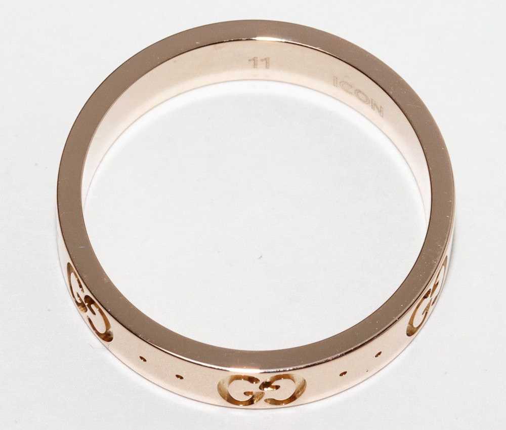 Gucci Gucci Gucci K18PG Icon Ring Size 11 Metal R… - image 3