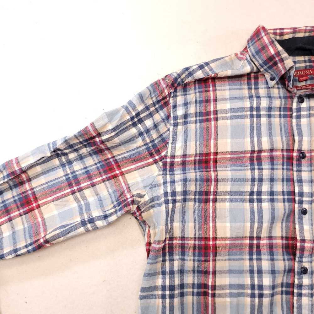 Merona Merona Madras Flannel Shirt Mens Size Larg… - image 4