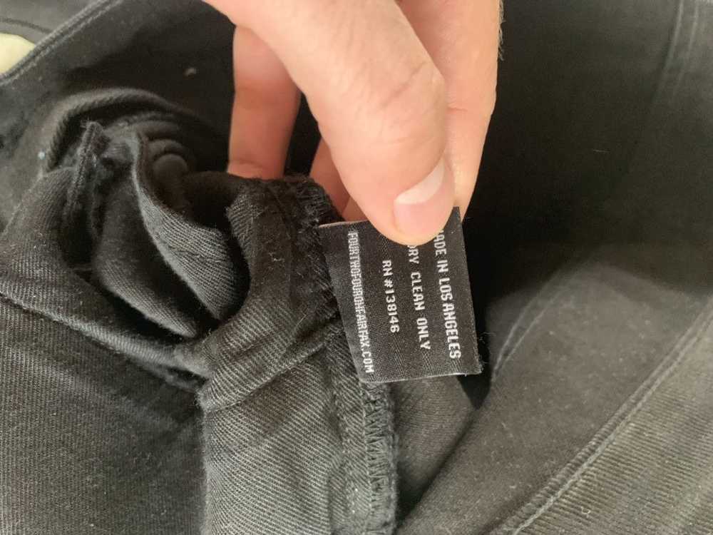 424 On Fairfax Single Zip Hem Denim in Black - image 10