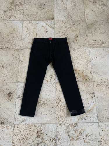 424 On Fairfax Single Zip Hem Denim in Black - image 1