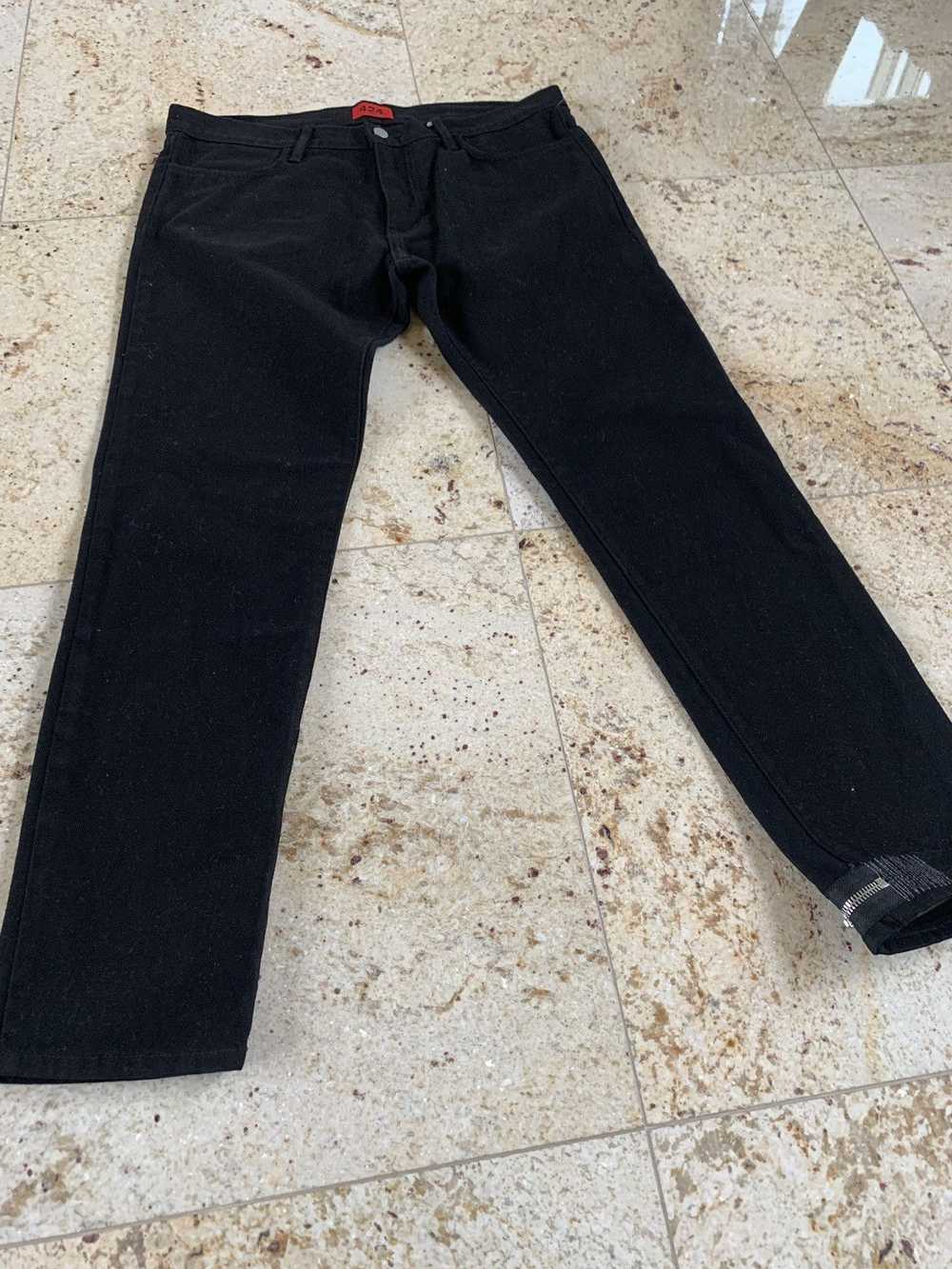 424 On Fairfax Single Zip Hem Denim in Black - image 7