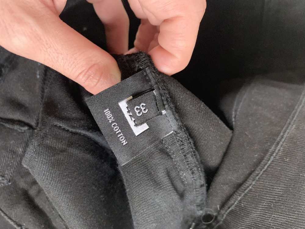 424 On Fairfax Single Zip Hem Denim in Black - image 9