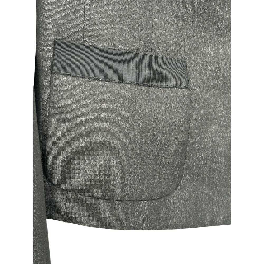 Elie Tahari Tahari Black Gray Full Zip Lapel-Less… - image 8