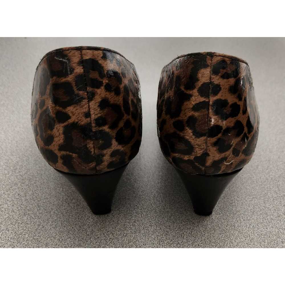 Other Gianni Bini Brown Black Leopard Print Open … - image 3