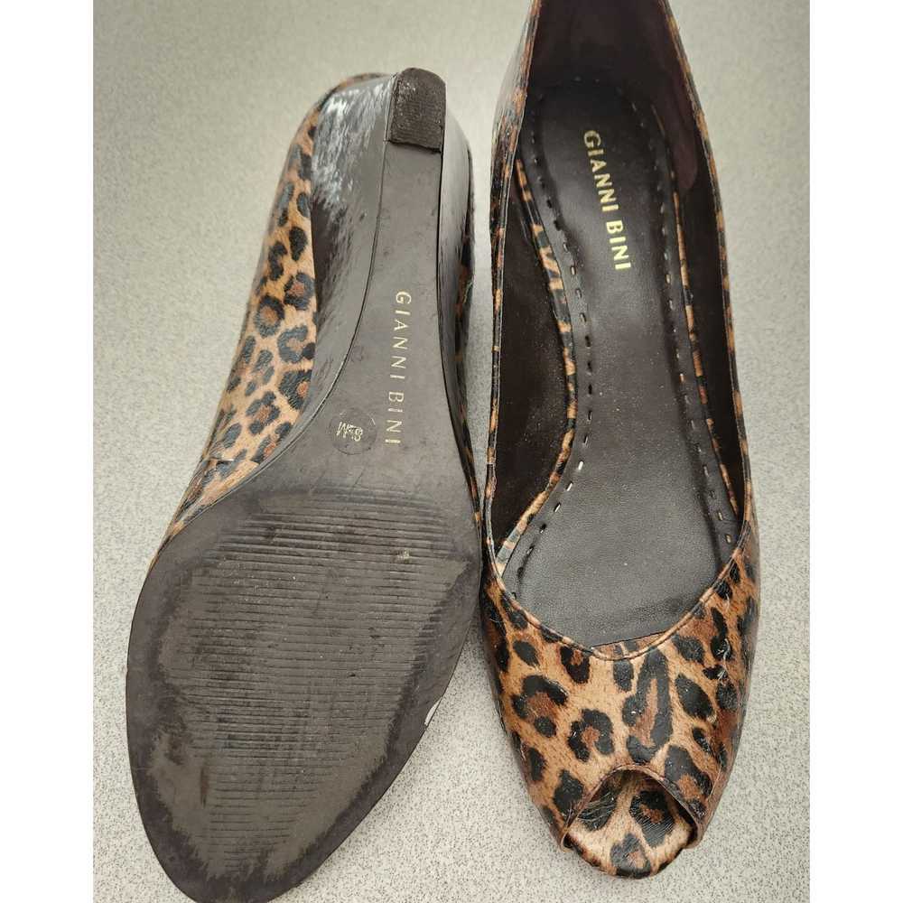 Other Gianni Bini Brown Black Leopard Print Open … - image 4