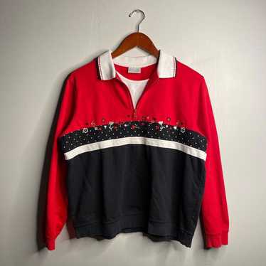 Vintage Y2K Vintage Red And Black Sweatshirt - image 1