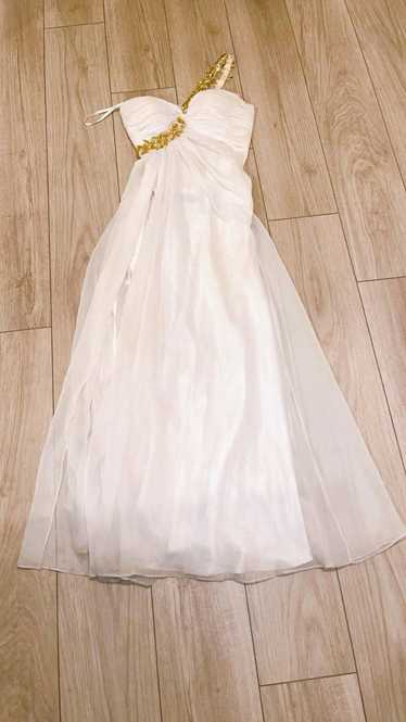 Homme + Femme La La Femme White Prom Dress (needs 