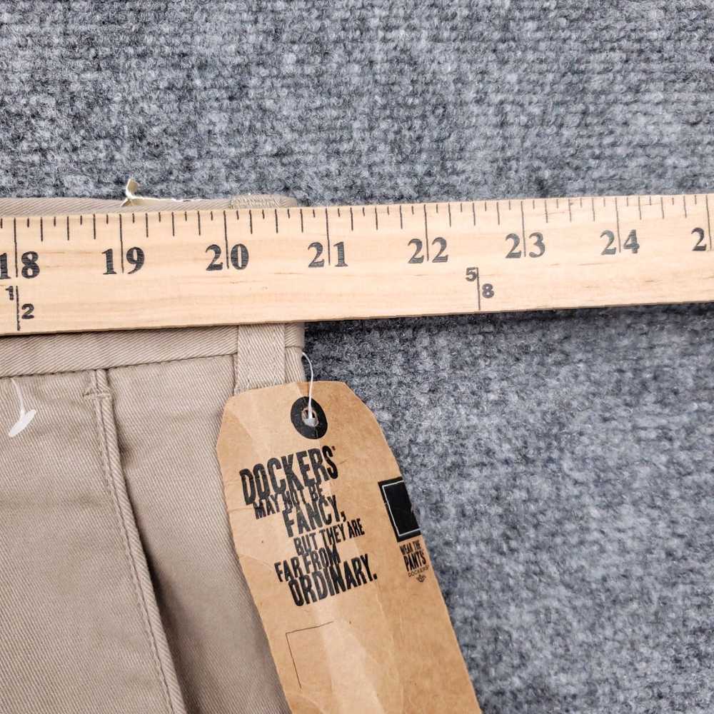 Dockers Mens 40x32 Khaki Chino Flat Front Straigh… - image 6