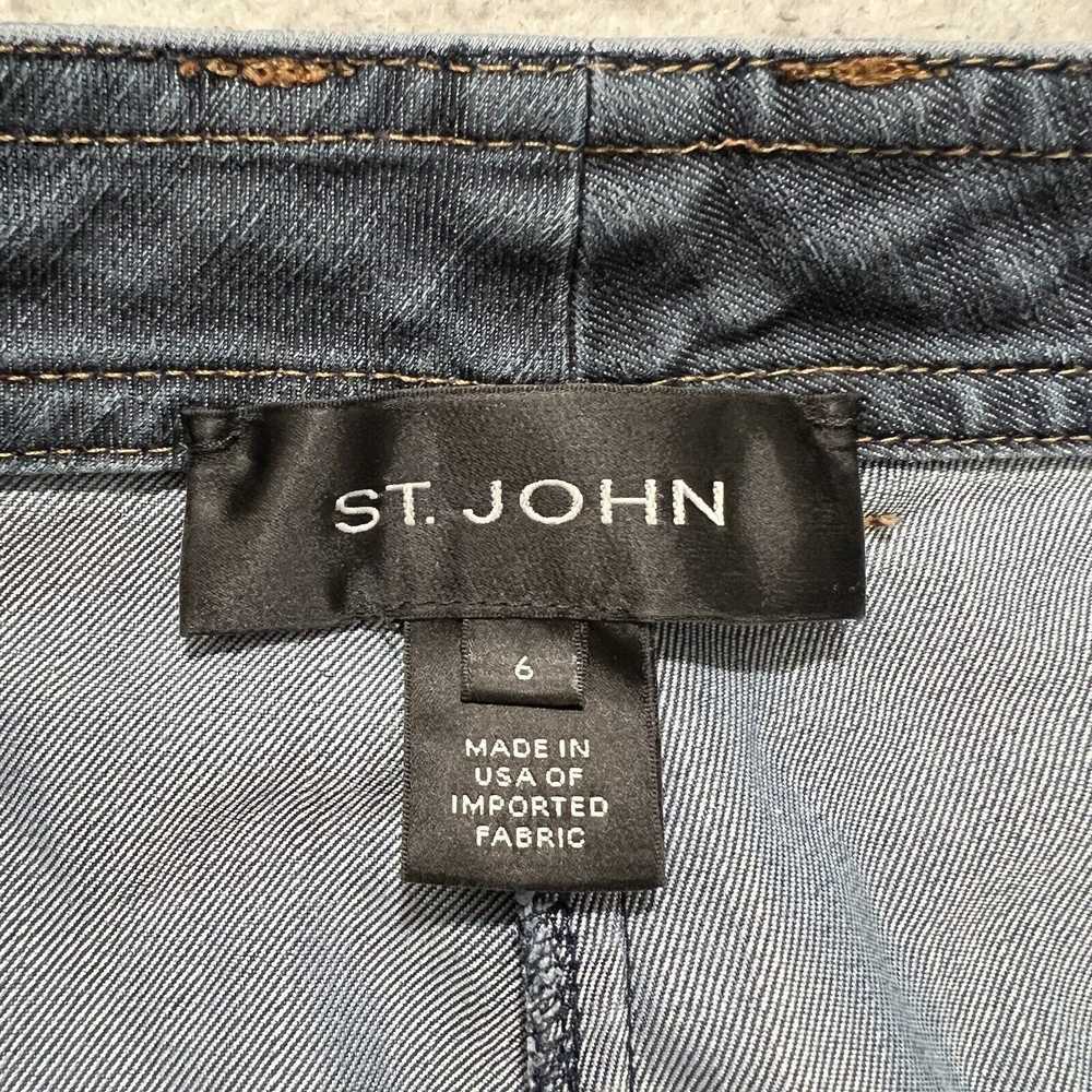 Other St. John 6 Denim Straight Leg Mid Rise Navy… - image 4