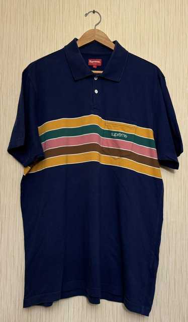 Supreme Rare Supreme SS18 chest stripes polo shirt - image 1