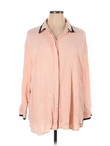 Old Navy Women Pink 3/4 Sleeve Blouse 2X Plus