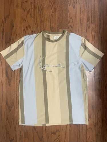 KARL KANI◆Tシャツ Small Signature Striped Tee / Brown Karl Kani SMALL SIGNATURE ESSENTIAL - Print T-shirt - dark