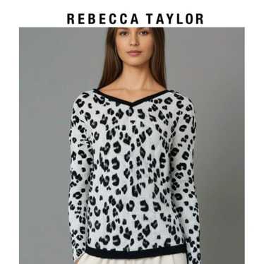 Rebecca Taylor Rebecca Taylor Leopard Print V-Nec… - image 1