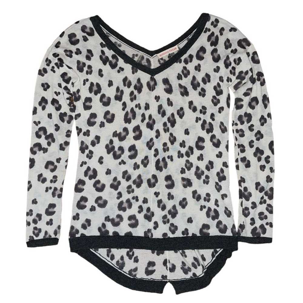 Rebecca Taylor Rebecca Taylor Leopard Print V-Nec… - image 3