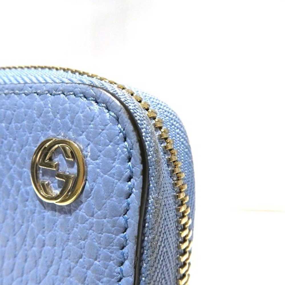 Gucci Zip Around Blue Leather Wallet (Pre-Owned) - image 5