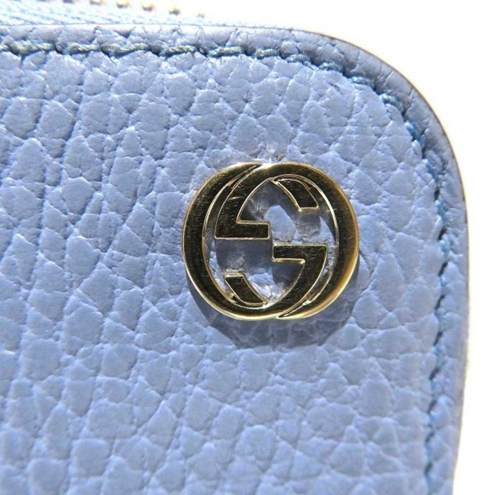 Gucci Zip Around Blue Leather Wallet (Pre-Owned) - image 7