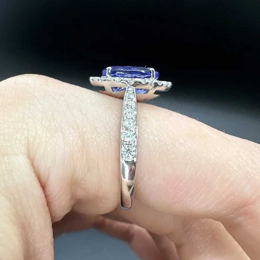 9k Kallati 2.9 CT Tanzanite Diamond Ring - image 11