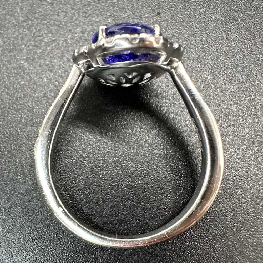 9k Kallati 2.9 CT Tanzanite Diamond Ring - image 12