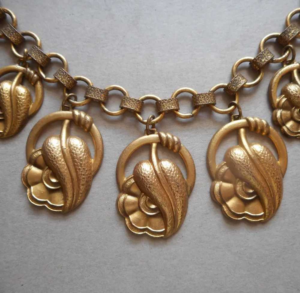 ca 1940 Early Monet Jewelers Tag Necklace Vintage… - image 2