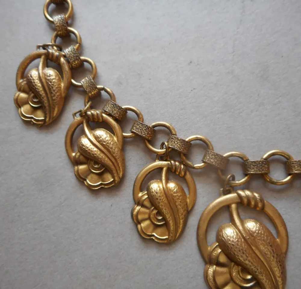 ca 1940 Early Monet Jewelers Tag Necklace Vintage… - image 3