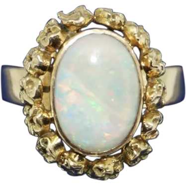 14K Vintage Natural Opal Ring