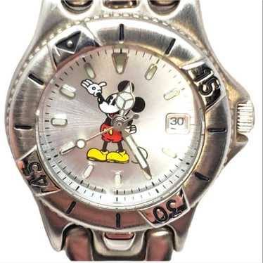 Disney Disney Mickey Mouse Day Calendar Watch Sil… - image 1