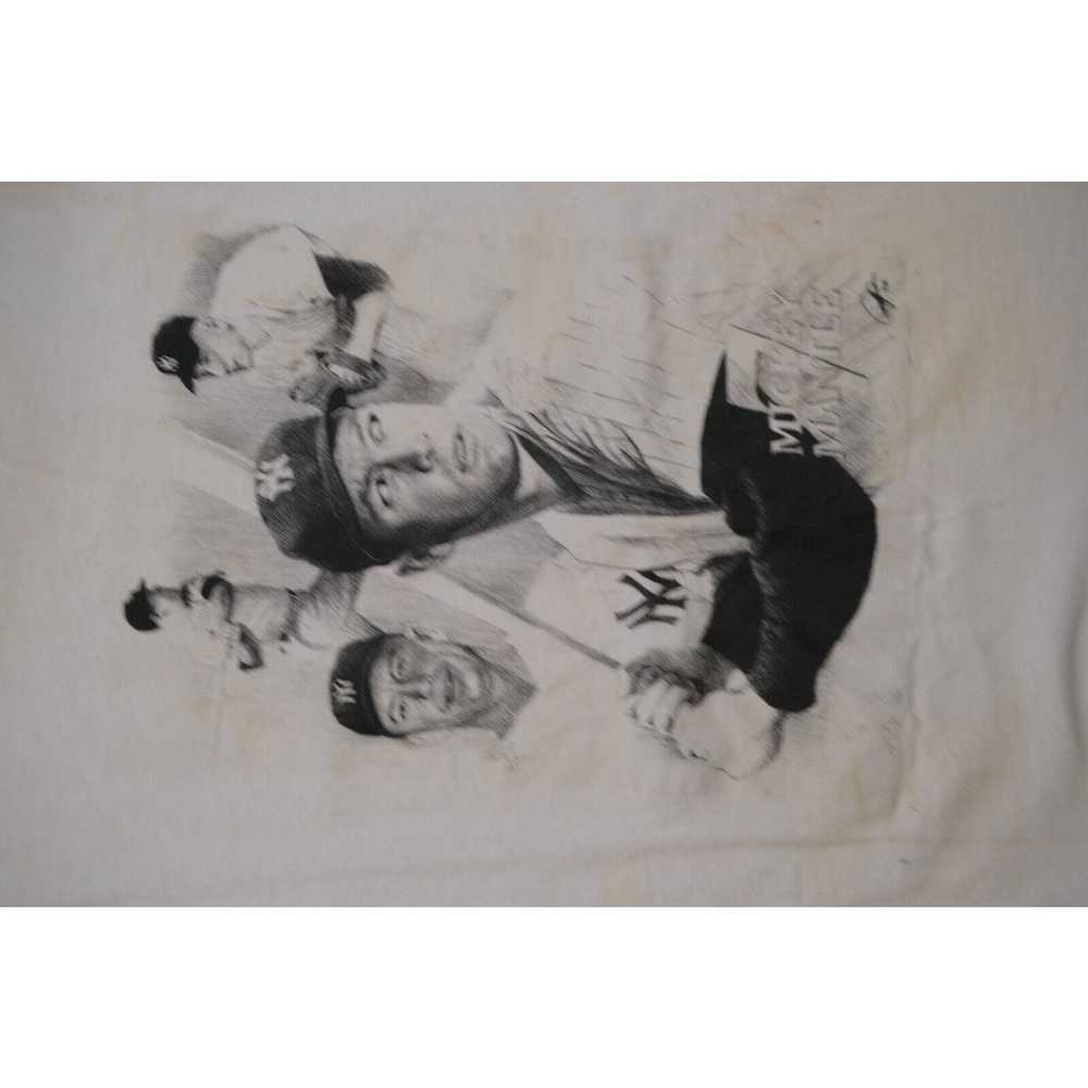 Hanes Vintage 1990s Hanes Mickey Mantle Double St… - image 2