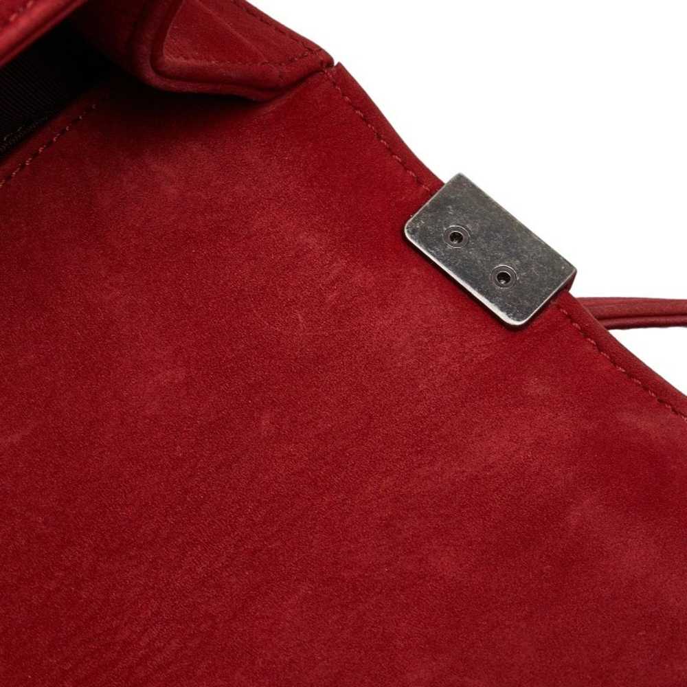 Chanel Boy Red Suede Shopper Bag (Pre-Owned) - image 10