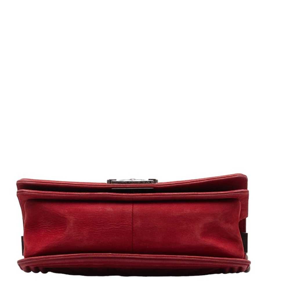 Chanel Boy Red Suede Shopper Bag (Pre-Owned) - image 3