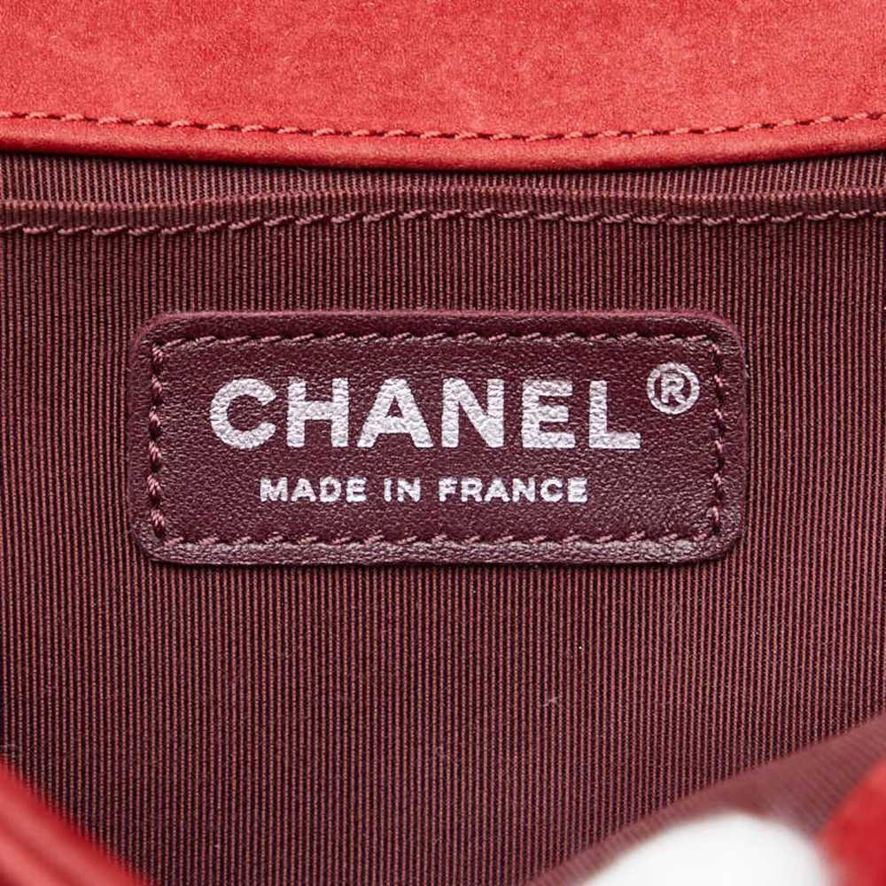 Chanel Boy Red Suede Shopper Bag (Pre-Owned) - image 8