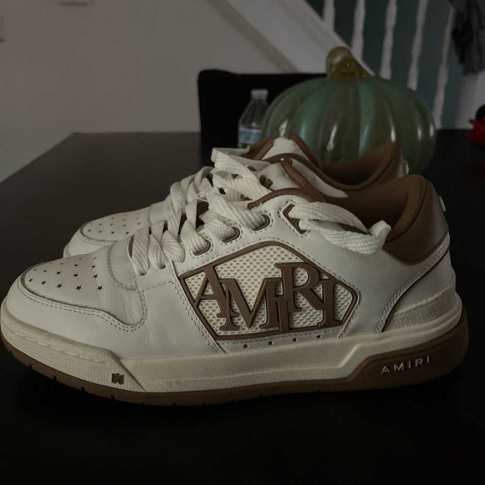 Amiri Amiri white & brown classical low sneakers - image 2