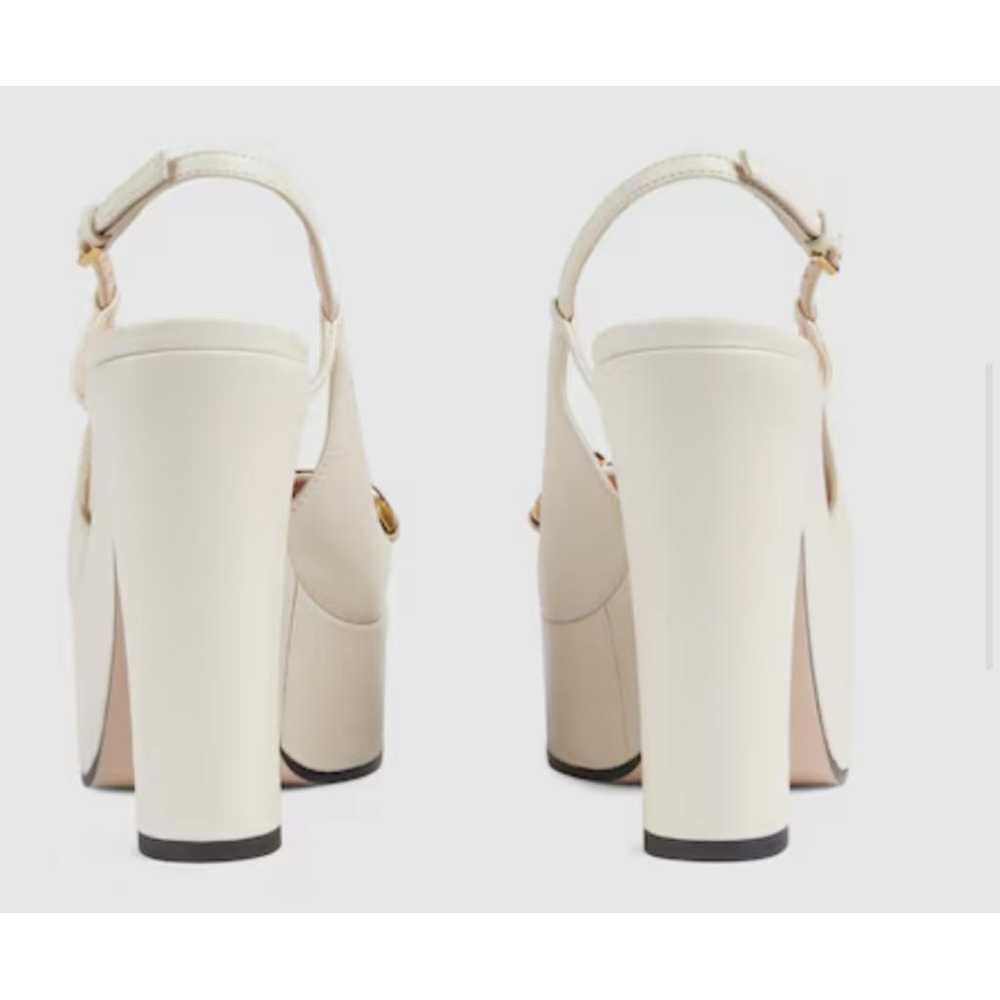 Gucci Houdan leather heels - image 3