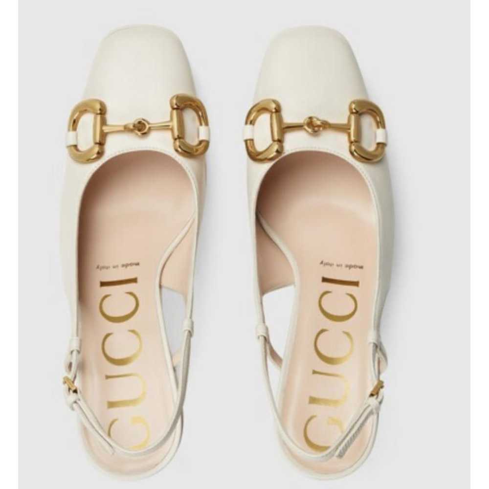 Gucci Houdan leather heels - image 4