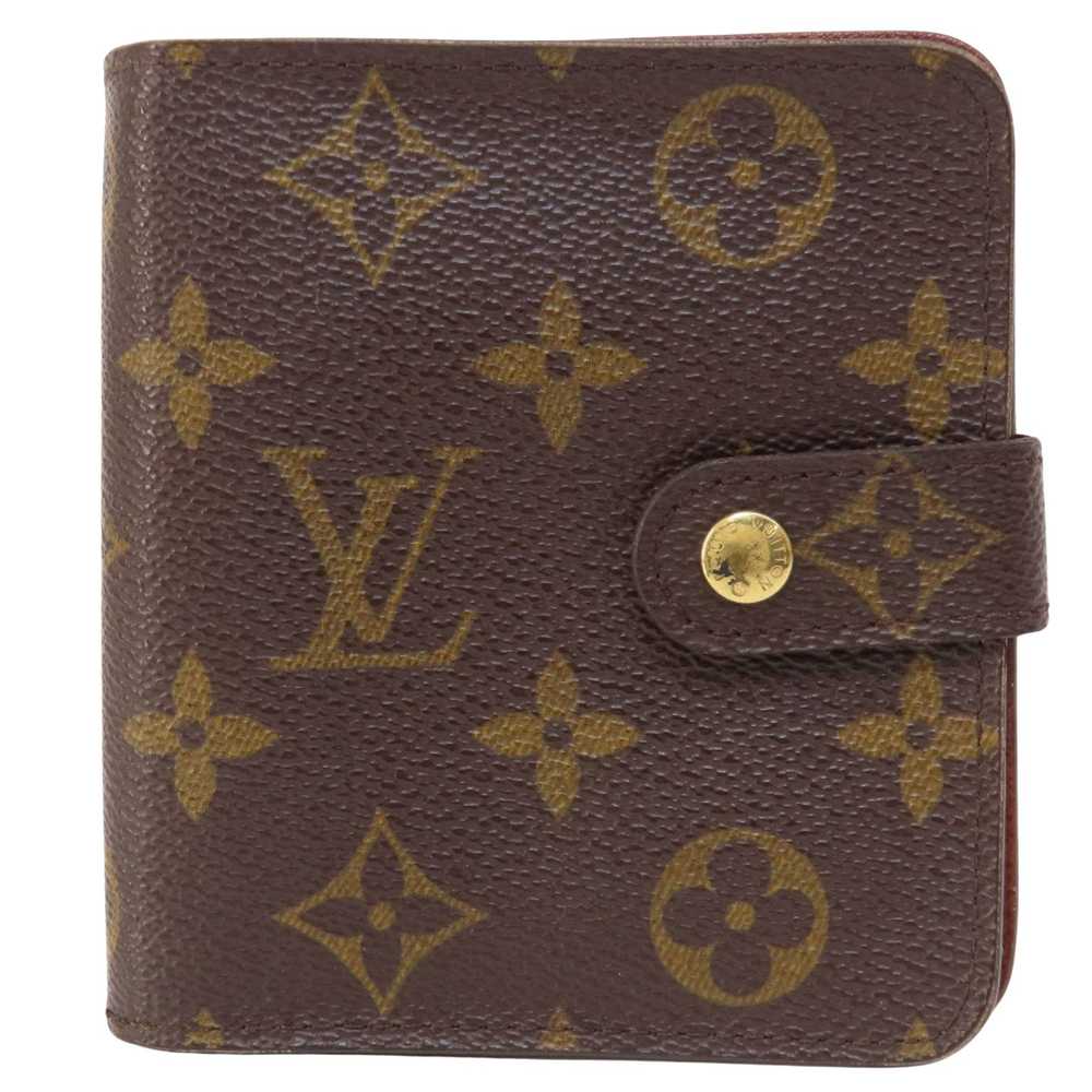 Louis Vuitton Compact Zip Brown Canvas Wallet (Pr… - image 1