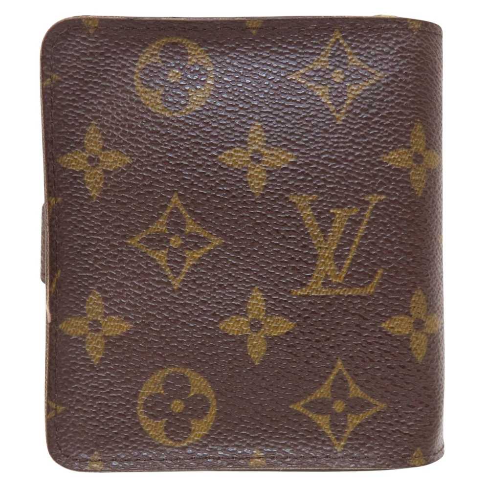 Louis Vuitton Compact Zip Brown Canvas Wallet (Pr… - image 2