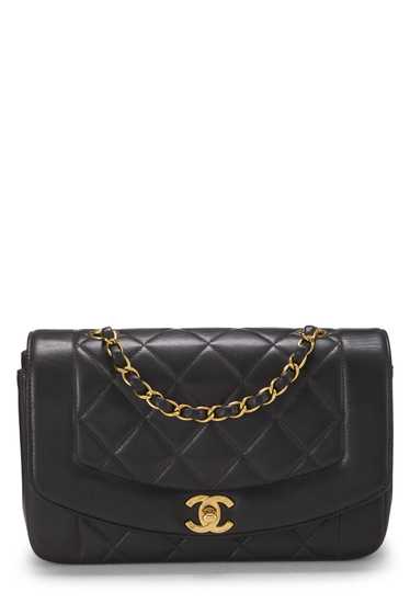 Black Lambskin Classic Flap Small