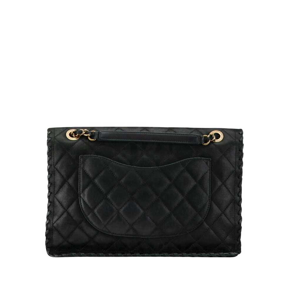 Chanel Timeless Black Leather Shoulder Bag (Pre-O… - image 2