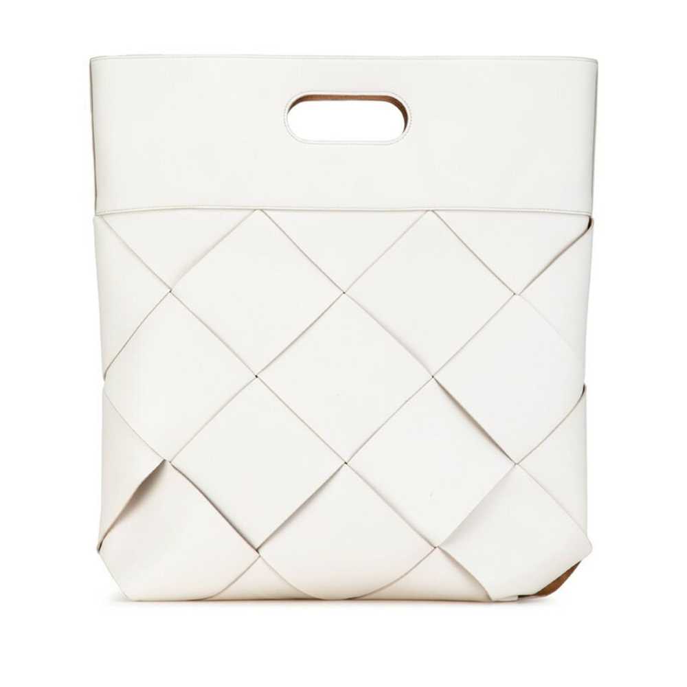 Bottega Veneta Intrecciato White Leather Handbag … - image 10