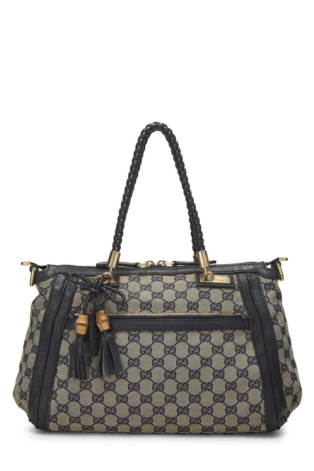 Navy GG Canvas Bella Tote - image 1