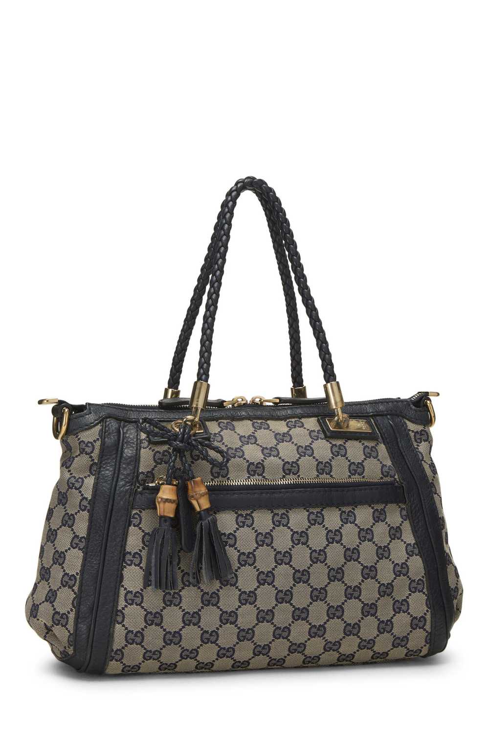 Navy GG Canvas Bella Tote - image 2