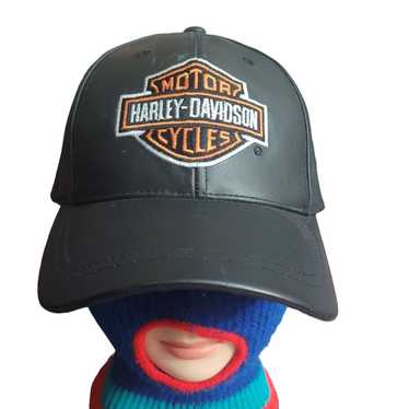 Harley Davidson Vtg Harley Davidson Leather hat Y2