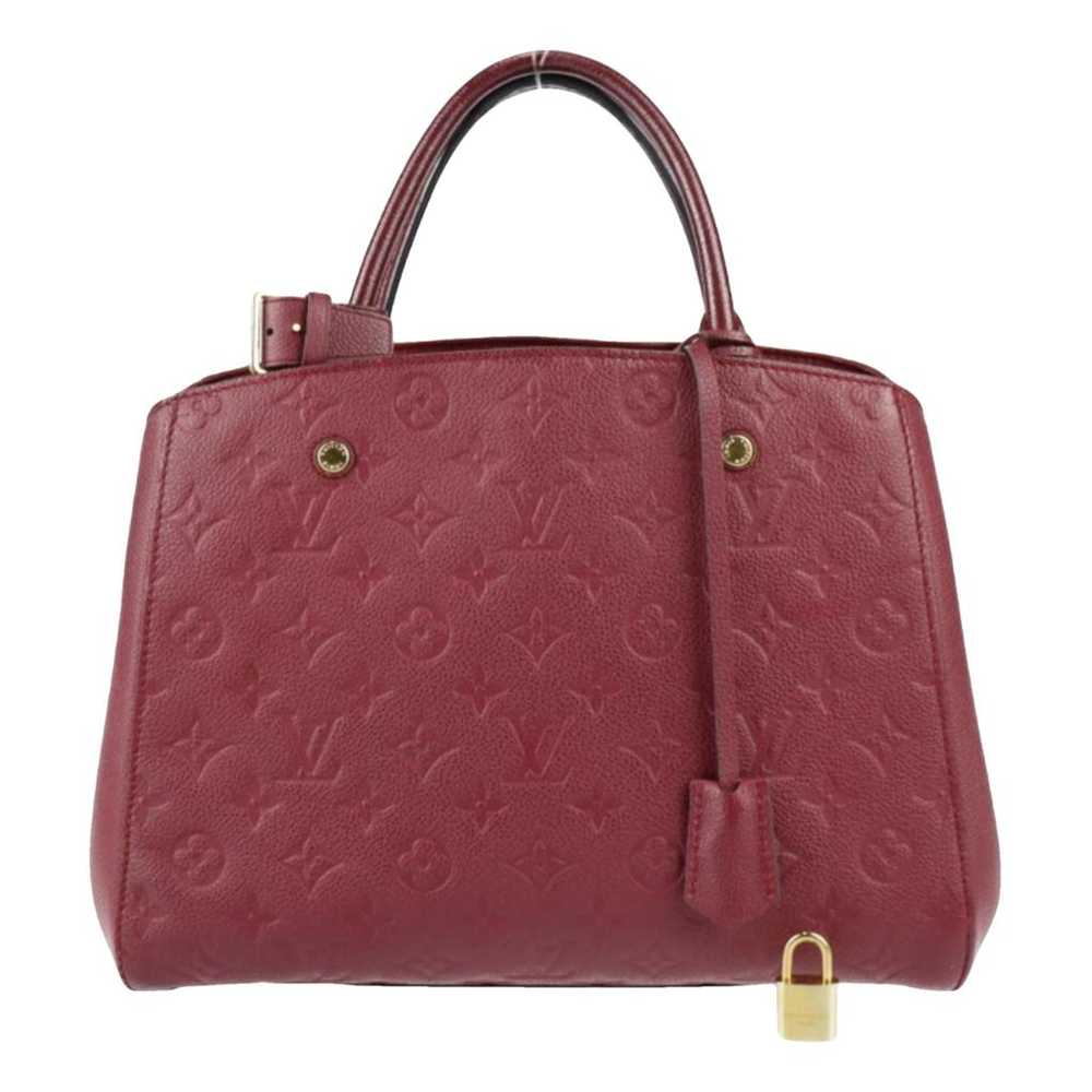 Louis Vuitton Montaigne leather handbag - image 1