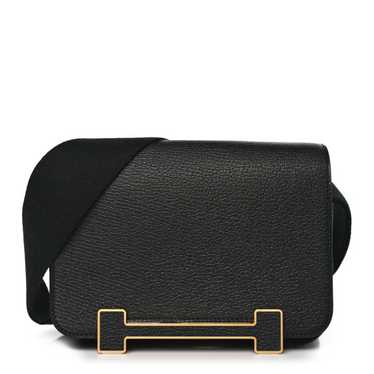 HERMES Chevre Mysore Geta Black