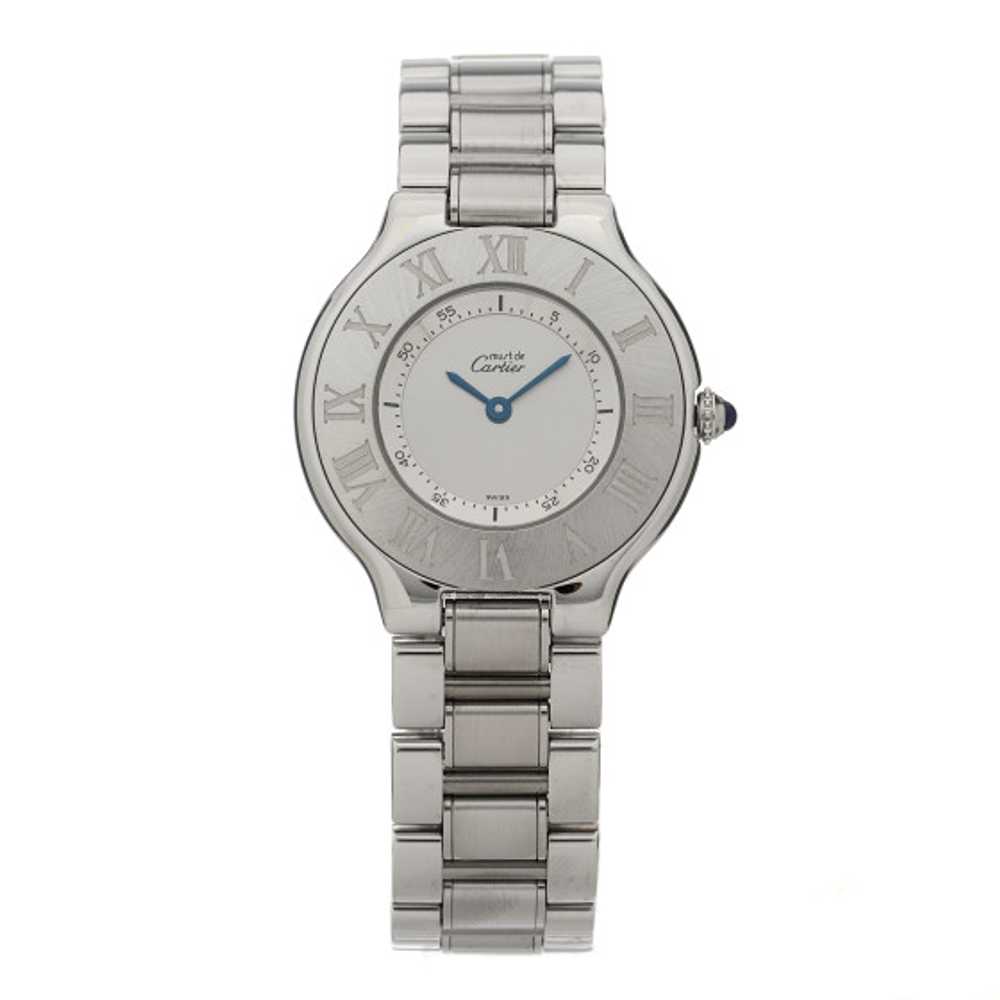 CARTIER Stainless Steel 31mm Must De 21 Quartz Wa… - image 1