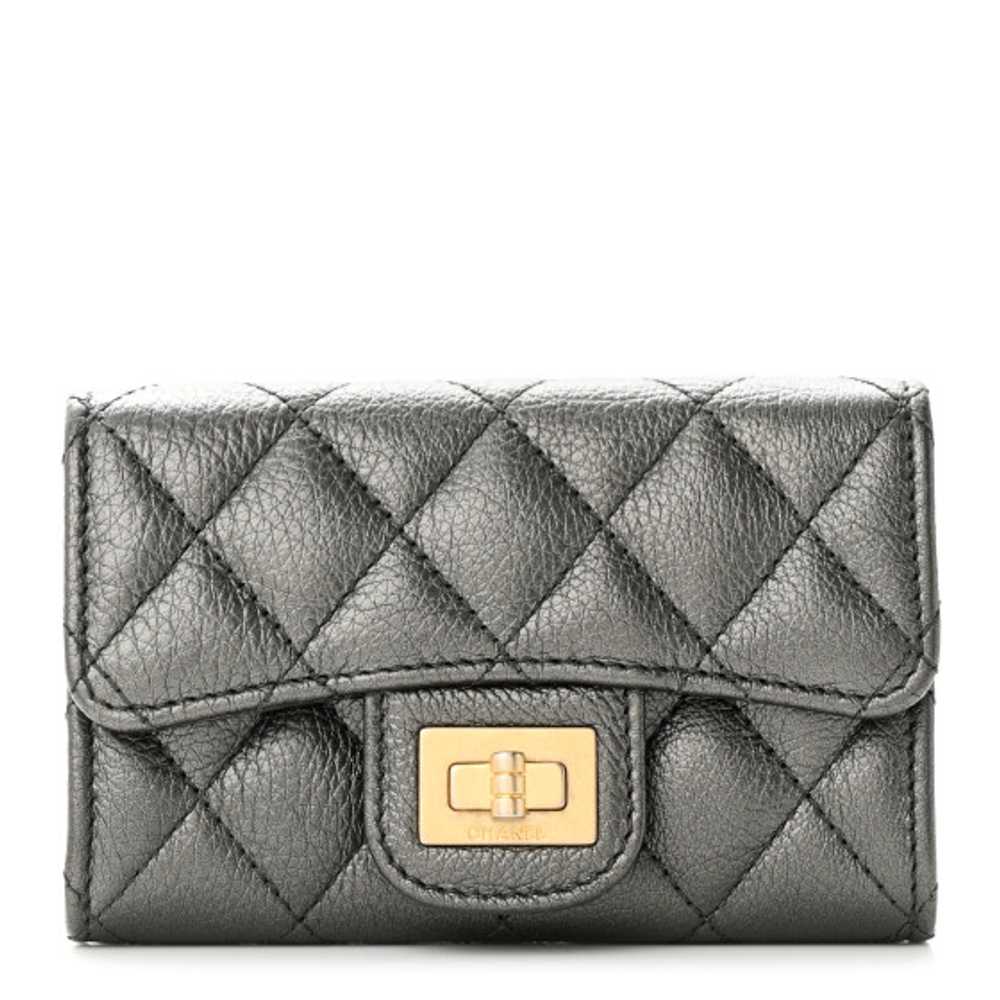 CHANEL Metallic Calfskin Quilted Reissue Flap Car… - image 1